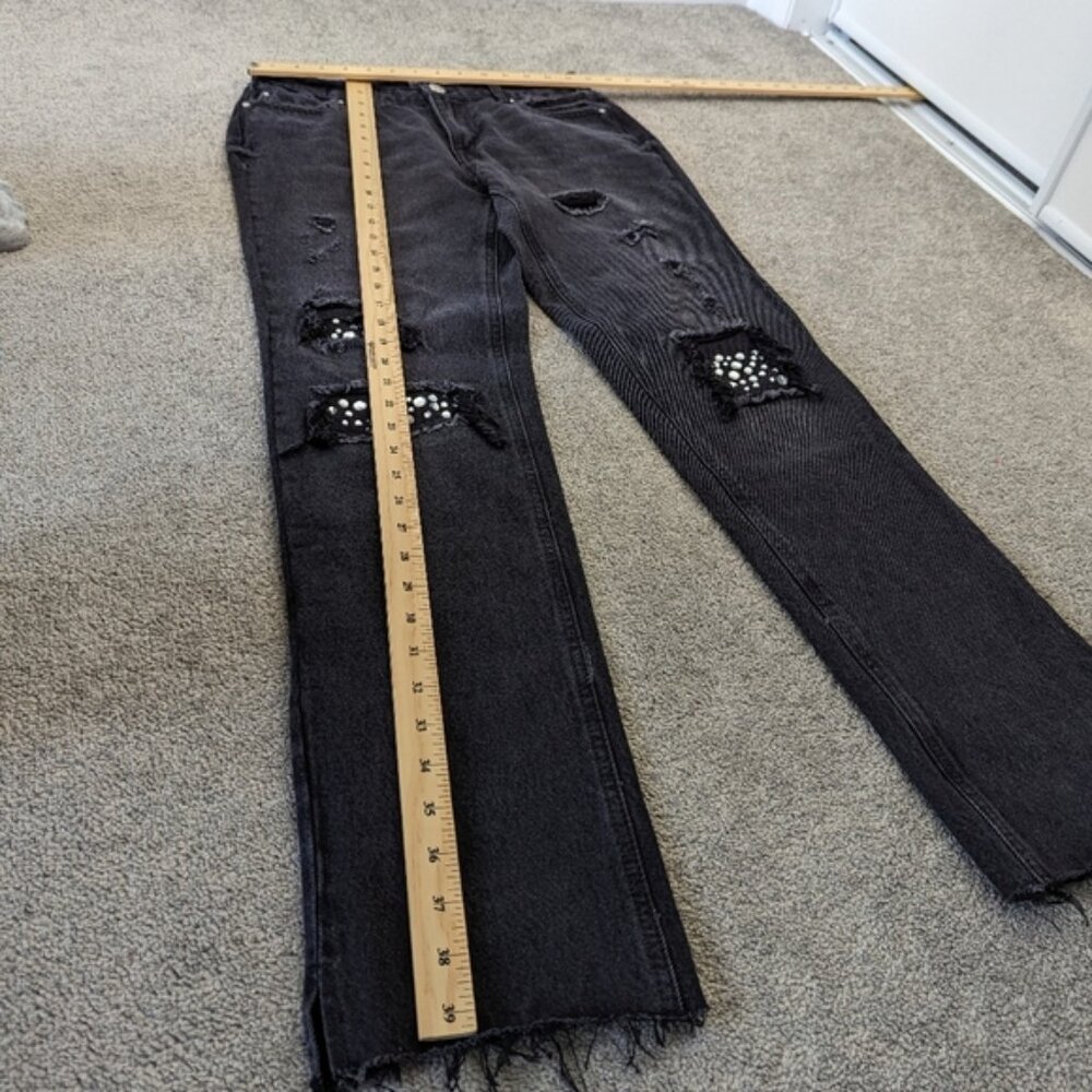 Banjara Women's Embellished Distressed Jeans - Size 26 - Picture 7 of 9